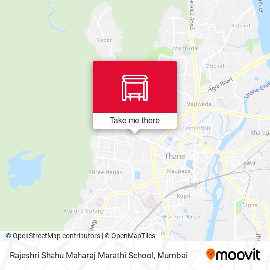 Rajeshri Shahu Maharaj Marathi School map