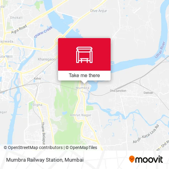 Mumbra Railway Station map