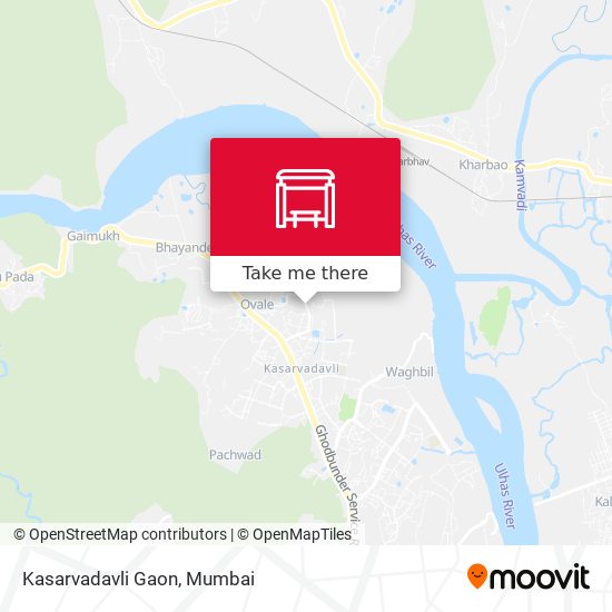 Kasarvadavli Gaon map