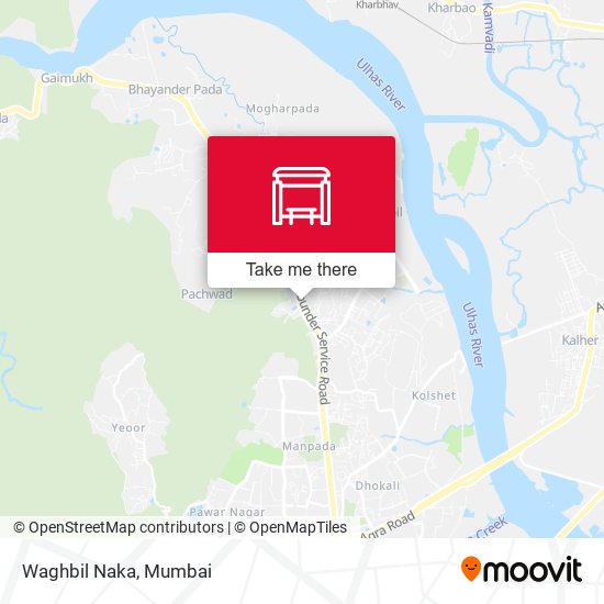 Waghbil Naka map