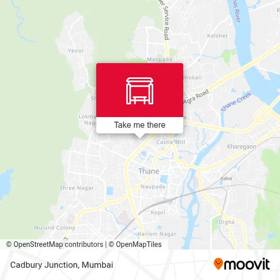 Cadbury Junction map