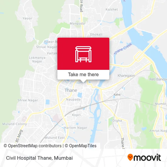 Civil Hospital Thane map