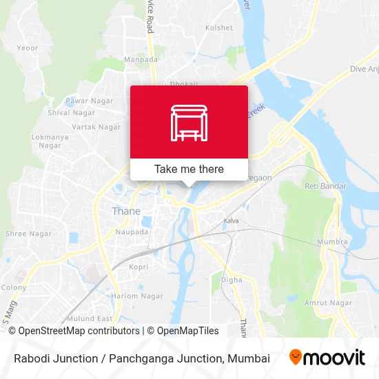 Rabodi Naka / Panchganga Phata map