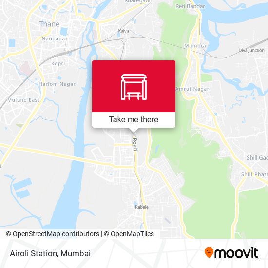 Airoli Station map