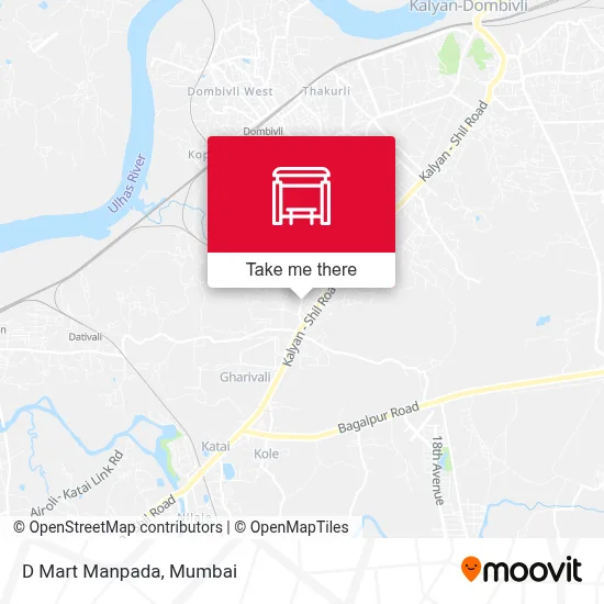 D Mart Manpada map