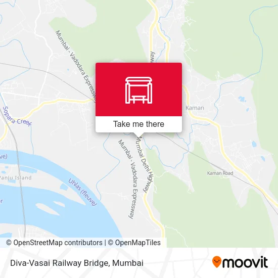 Diva-Vasai Railway Bridge map