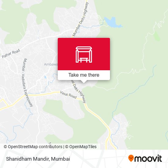 Shanidham Mandir map