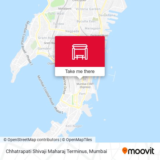 Chhatrapati Shivaji Maharaj Terminus (C.S.M.T.) / छत्रपती शिवाजी महाराज टर्मिनस (छ.शि.म.ट.)T) map