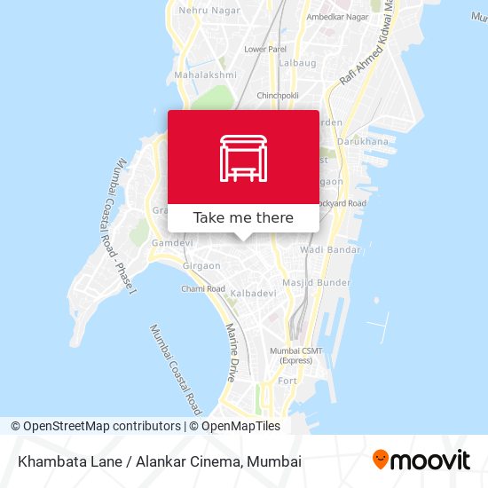 Khambata Lane / Alankar Cinema map