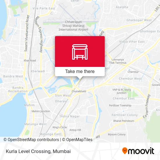 Kurla Level Crossing map
