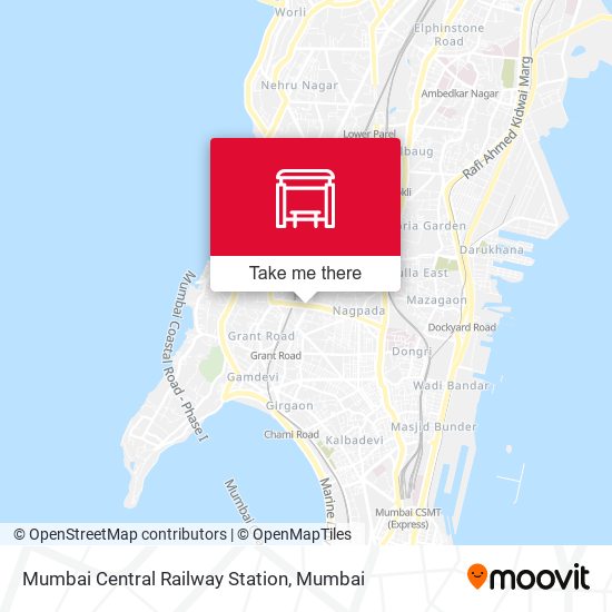 Mumbai Central Railway Station map