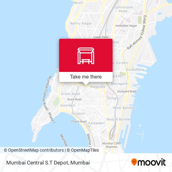 Mumbai Central S.T Depot map
