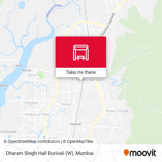 Dharam Singh Hall Borivali (W) map