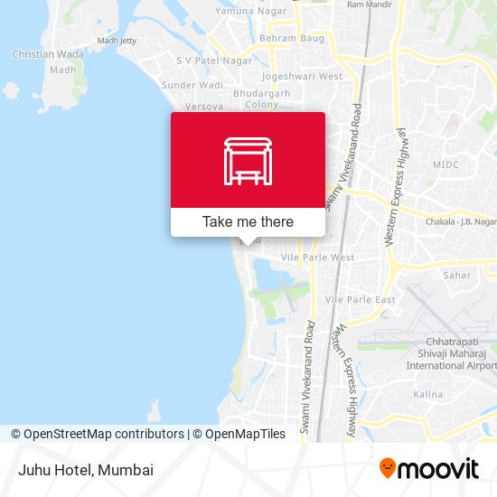 Juhu Hotel map