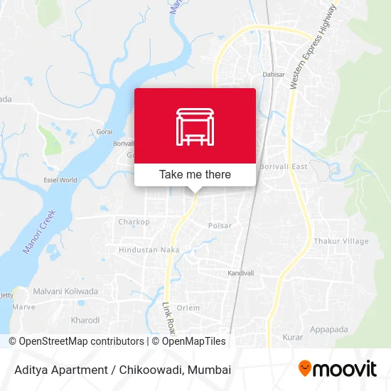 Aditya Apartment / Chikoowadi map