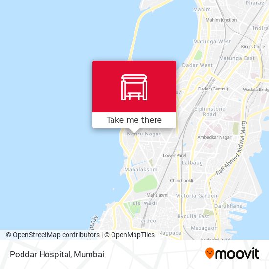 Poddar Hospital map