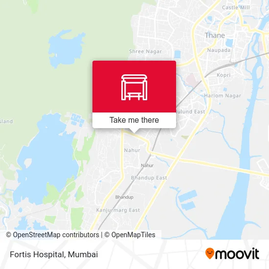 Fortis Hospital map