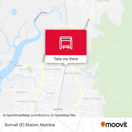 Borivali (E) Station map