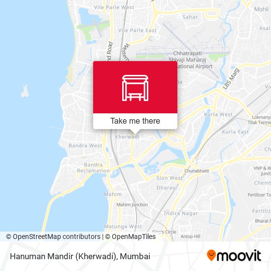 Hanuman Mandir Kherwadi map