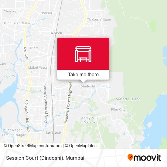 Session Court (Dindoshi) map
