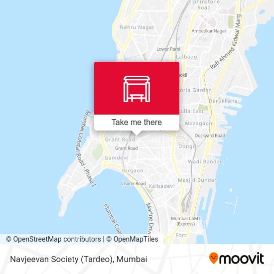 Navjeevan Society (Tardeo) map