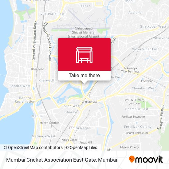 Mumbai Cricket Association East Gate map