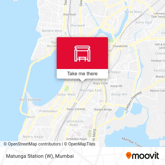 Matunga Station (W) map