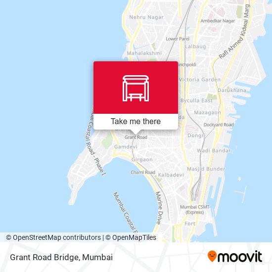 Grant Road Bridge map