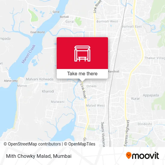 Mith Chowky Malad map