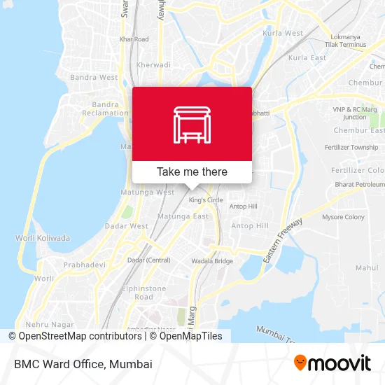 BMC Ward Office map