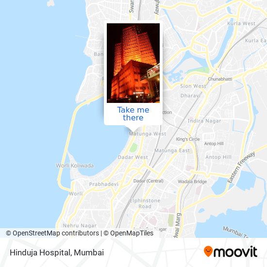 Hinduja Hospital map