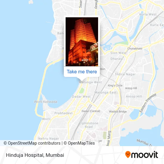 Hinduja Hospital map