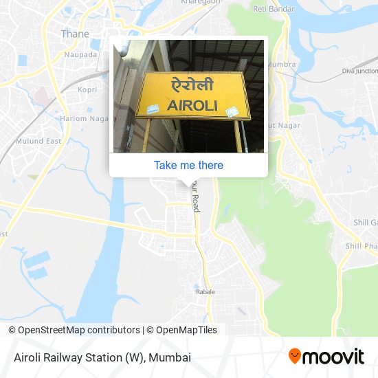 Airoli Railway Station (W) map