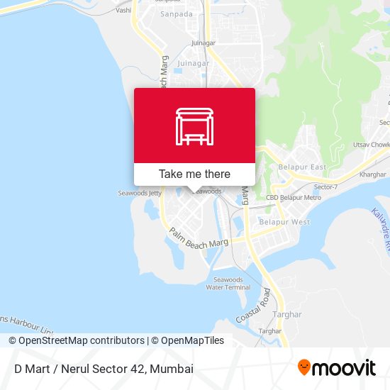 Nerul Sector 42 (D-Mart) map