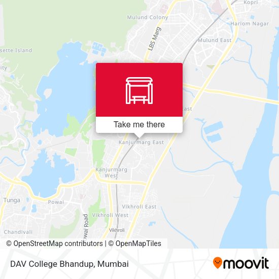 DAV College Bhandup map