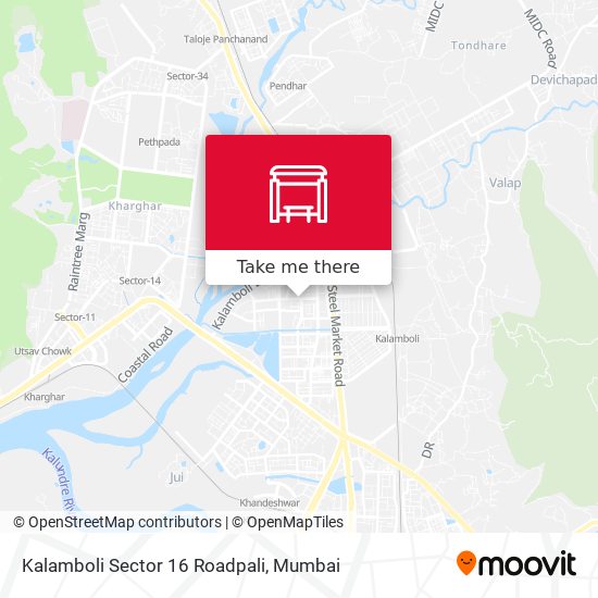 Kalamboli Sector 16 Roadpali map