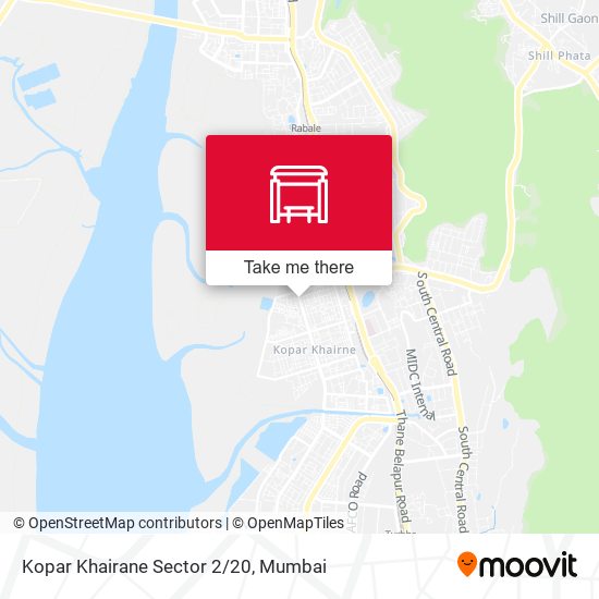 Kopar Khairane Sector 2/20 map