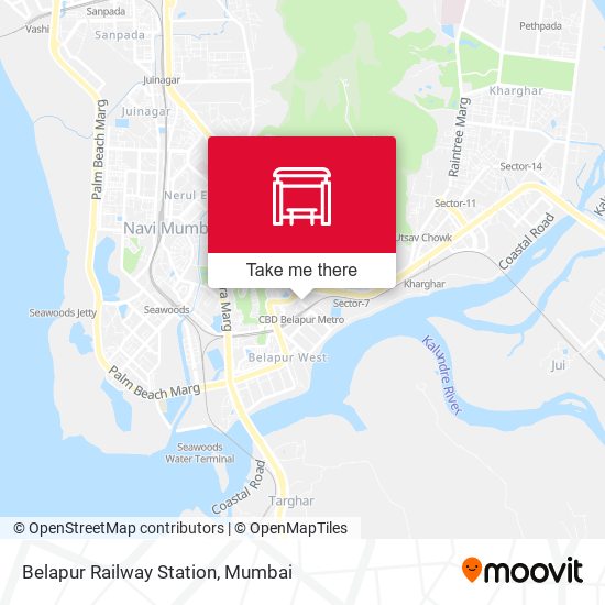 Belapur Railway Station map