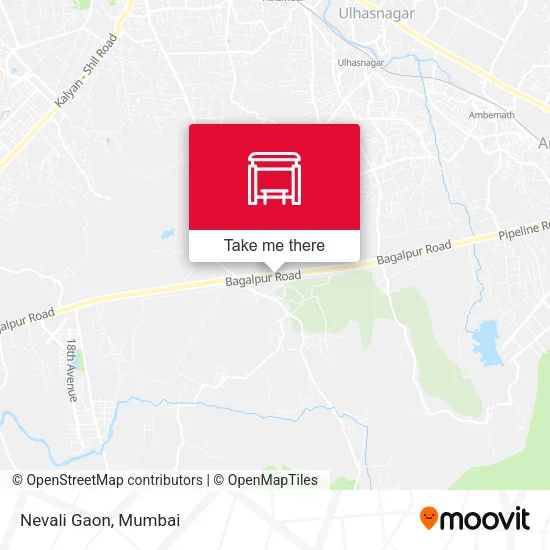 Nevali Gaon map
