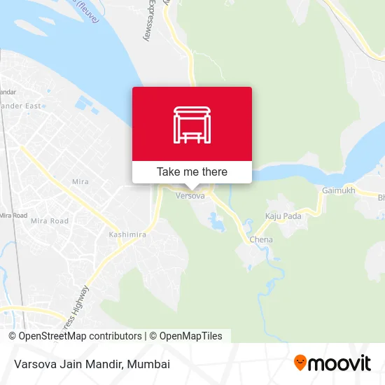 Varsova Jain Mandir map