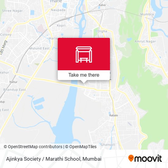 Ajinkya Society / Marathi School map