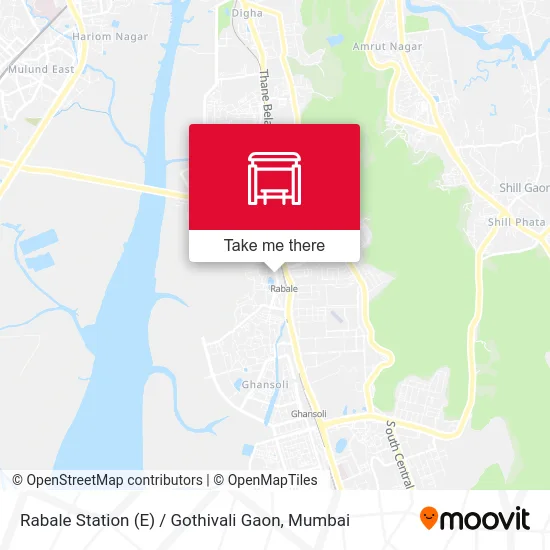 Rabale Station (E) / Gothivali Gaon map