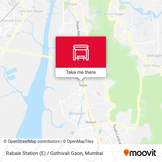 Rabale Station (E) / Gothivali Gaon map
