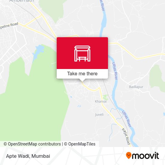 Apte Wadi map