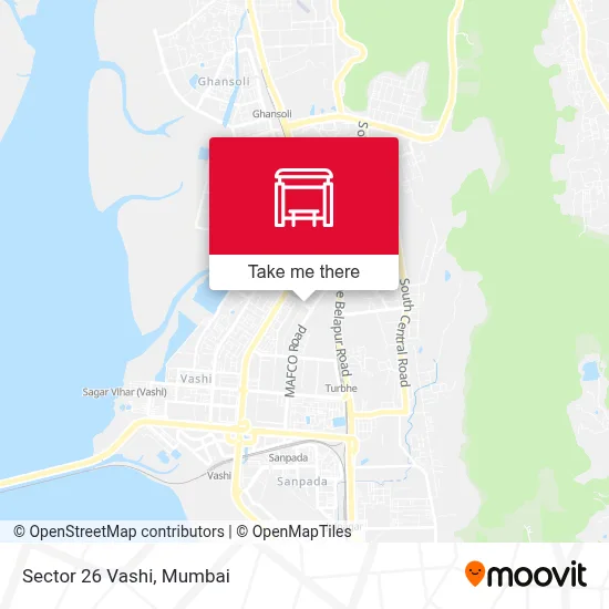 Sector 26 Vashi map