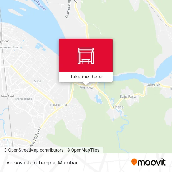 Varsova Jain Mandir map