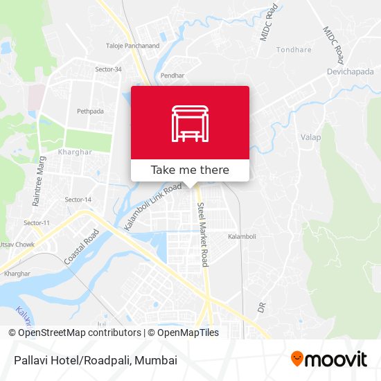 Pallavi Hotel/Roadpali map