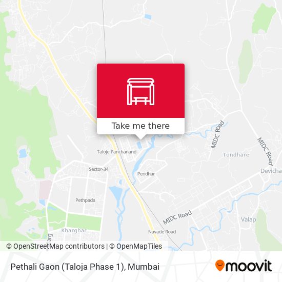 Pethali Gaon (Taloja Phase 1) map