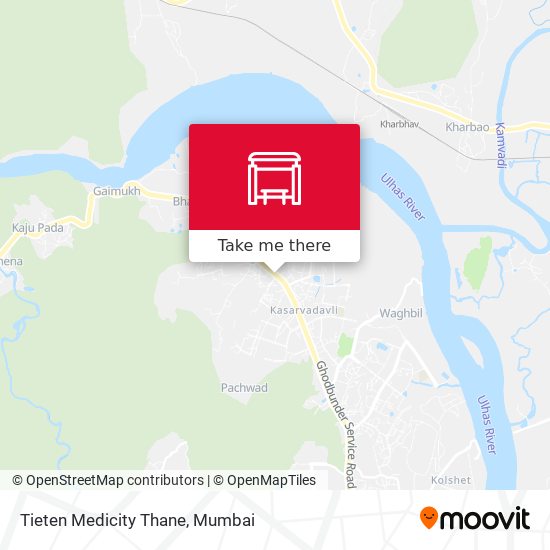 Tieten Medicity Thane map