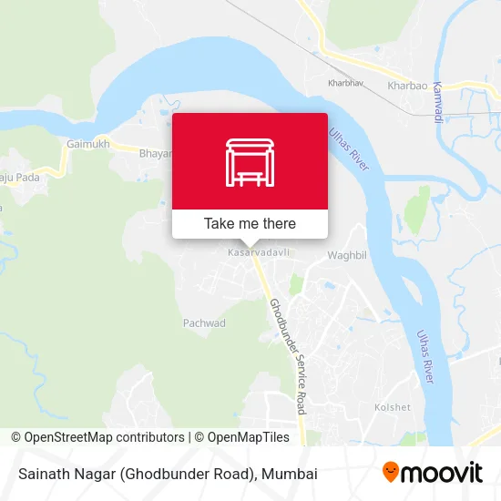 Sainath Nagar (Ghodbunder Road) map